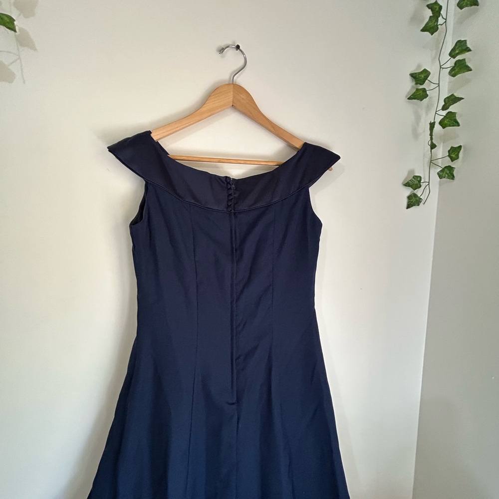 Alfred Angelo Midnight Blue Maxi Dress - Picture 10 of 12